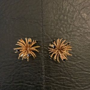 Clip on starburst earrings